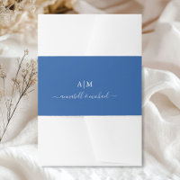 Monogramm, Handschrift, Elegant Jeans-Blue
