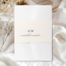 Monogramm, Handschrift, elegante Beige