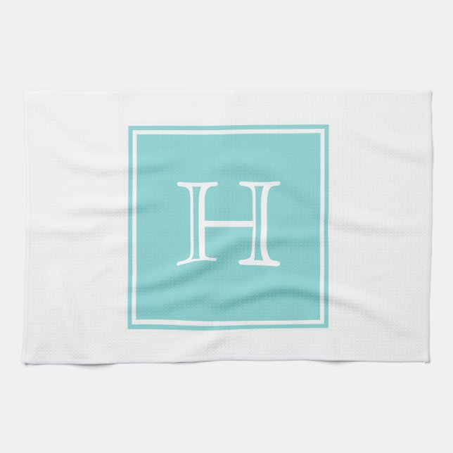 Monogramm-Handtuch Küchentuch (Horizontal)