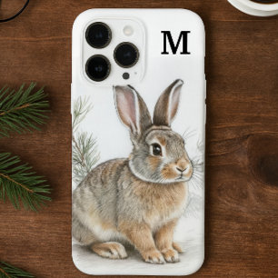 Monogramm-Hase und Kiefer Case-Mate iPhone 14 Pro Max Hülle