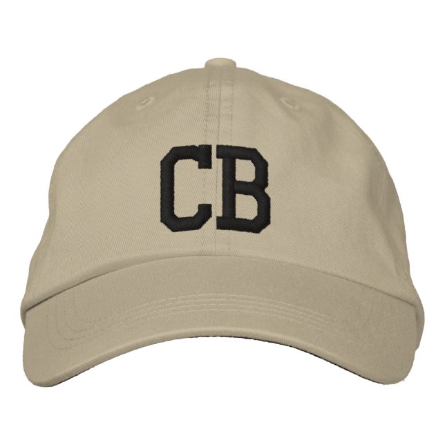 MONOGRAMM HATS BESTICKTE BASEBALLKAPPE (Vorderseite)