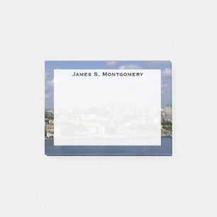 Monogramm Havanna Kuba Skyline Stadtgebäude Wasser Post-it Klebezettel