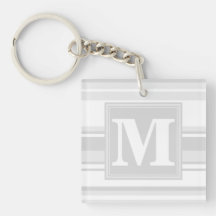 Monogramm hellgraue Streifen