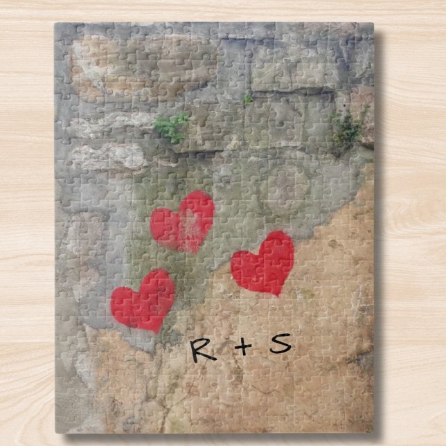 Monogramm-Herzen Puzzle (Von Creator hochgeladen)