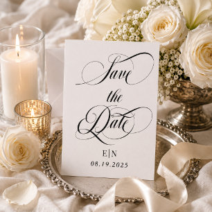 Monogramm-Hochzeitsstift Save The Date