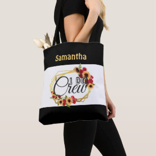 Monogramm I Do Crew Sonnenblumen Rose Brautparty