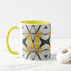 Monogramm Ihr Initial Name Florale Personalisierte Tasse