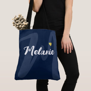 Monogramm Ihr Name Herz blau