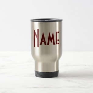 Monogramm Ihr Name Reisebecher