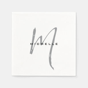 Monogramm Ihr Name Sondergeschenk erhalten eins Serviette