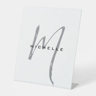 Monogramm Ihr Name Sondergeschenk erhalten eins Sockelschild