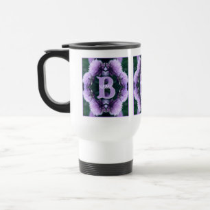 Monogramm Ihres Anfangsbuchstabens Name Allium Per Reisebecher