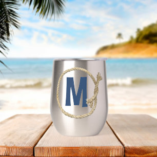 Monogramm im Rahmen eines Seildruckes