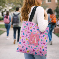 Monogramm im Rosa-80er-Stil