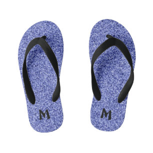 Monogramm-Imitat-Glitzer Kinderbadesandalen