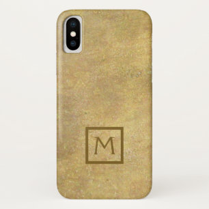 Monogramm in quadratischen Imitaten Einfache Metal Case-Mate iPhone Hülle