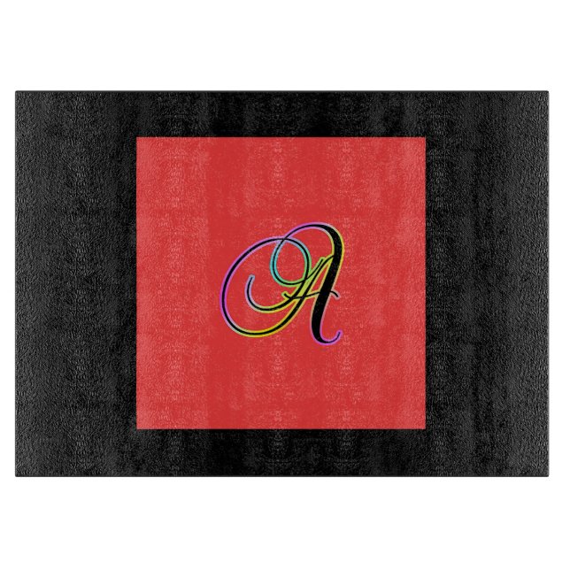 MONOGRAMM INITIAL A SCHNEIDEBRETT (Vorderseite)