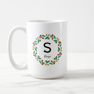 Monogramm initial - Christmas Kaffeetasse