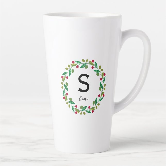 Monogramm initial - Christmas Milchtasse (Rechts)