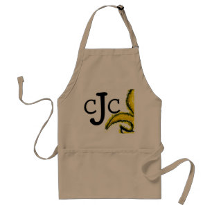 Monogramm Initial Fluer de Lis Apron Schürze