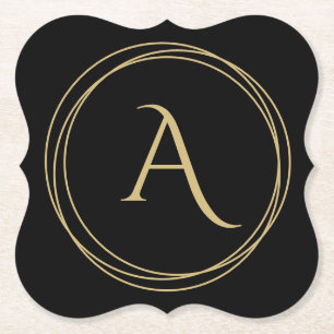 Monogramm Initial in Circles Untersetzer