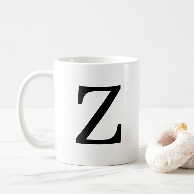 Monogramm Initial Z Classic Tasse, 11 oz Kaffeetasse (Mit Donut)