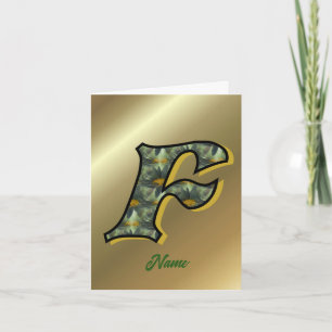 Monogramm Initiale F Gänseblümchen Kunst Personali