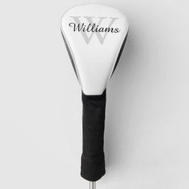 Monogramm Initiale und Name Personalisiert Golf Headcover