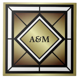 Monogramm-Initialen Fliese