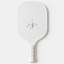 Monogramm-Initialen für den weißen Individuelle Na Pickleball Schläger