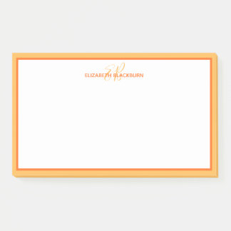 Monogramm-Initialen für personalisierte Bezeichnun Post-it Klebezettel