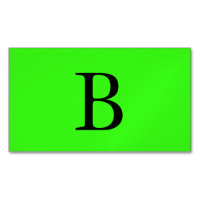 Monogramm-Initialen Neon Green Bright farbig Cool