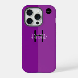 Monogramm iPhone-Hülle Zweifarbig HAMbWG iPhone 15 Pro Hülle
