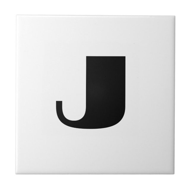 Monogramm "J" Fliese (Vorderseite)