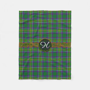 Monogramm-Jäger-Tartan Fleecedecke