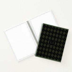 Monogramm Journal mit Kunstskizzenbuch Notizbuch