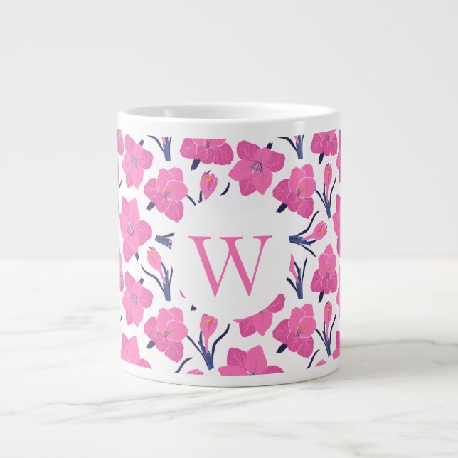 Monogramm Jumbo-Tasse (Vorderseite)