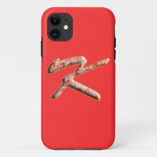 Monogramm K in Rose Muster iPhone 5 Fall Case-Mate iPhone Hülle
