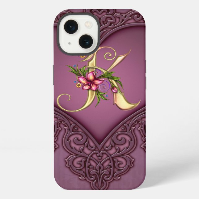 MONOGRAMM K iPad Air Hüllen iPhone Hülle (Rückseite)