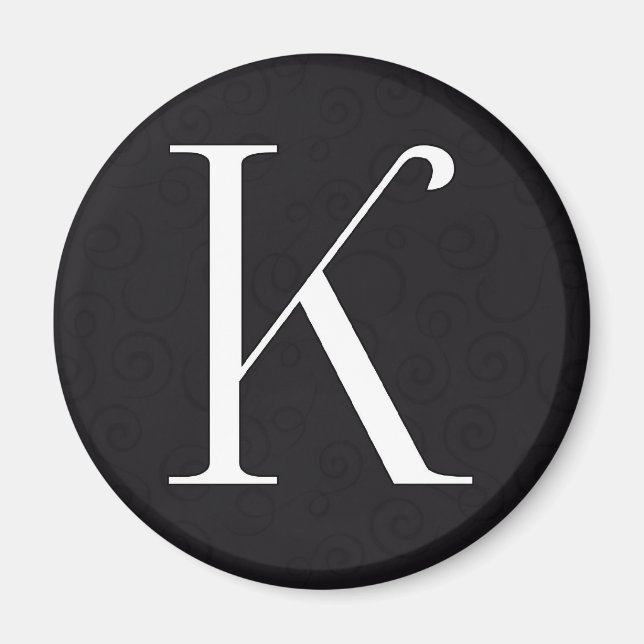 Monogramm K Magnet (Vorne)