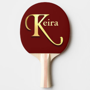 Monogramm K Name Personalisiert Tischtennis Schläger