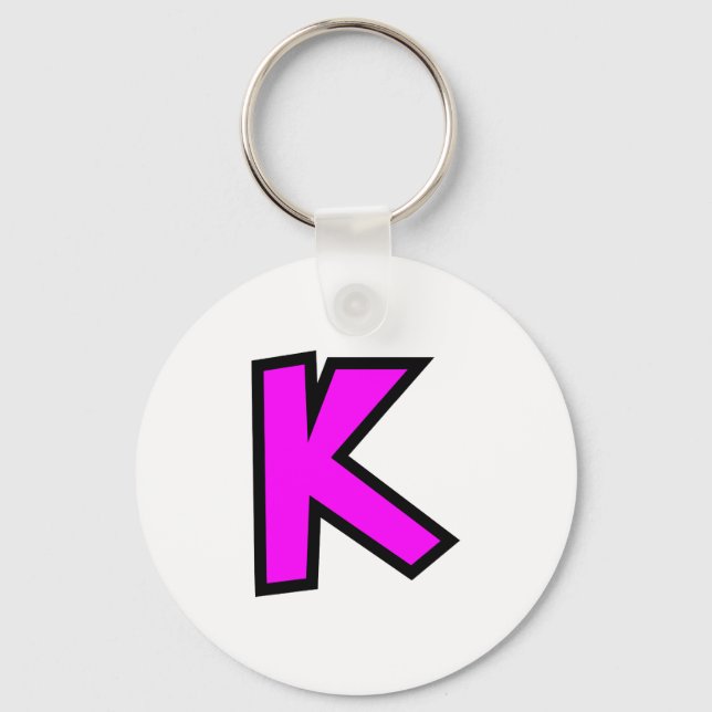 Monogramm K Schlüsselanhänger (Vorderseite)