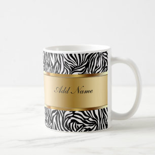 Monogramm-Kaffee-TassenZebra Tasse