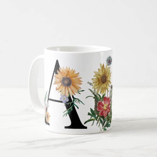 Monogramm Kaffeetasse (Vorderseite Links)