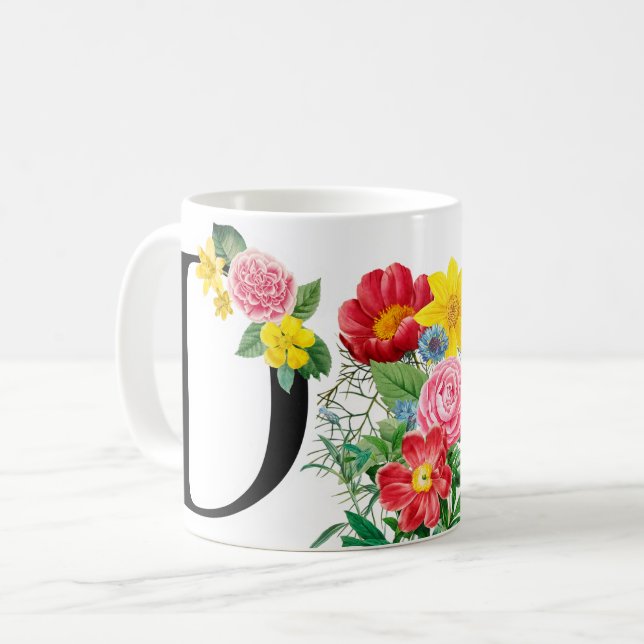 Monogramm Kaffeetasse (Vorderseite Links)
