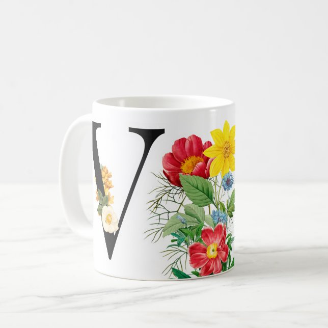 Monogramm Kaffeetasse (Vorderseite Links)