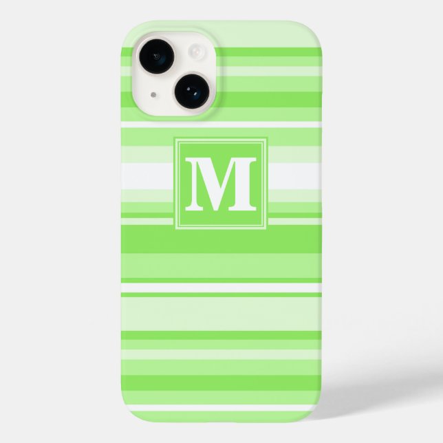 Monogramm Kalkstreifen Case-Mate iPhone Hülle (Rückseite)