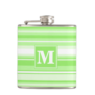 Monogramm Kalkstreifen Flachmann