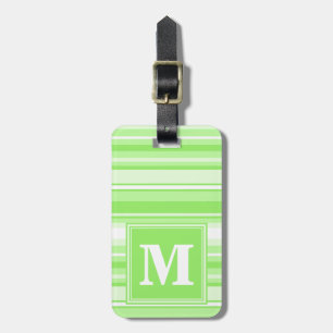 Monogramm Kalkstreifen Gepäckanhänger