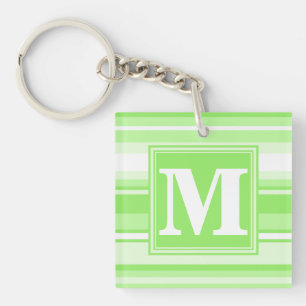 Monogramm Kalkstreifen Schlüsselanhänger